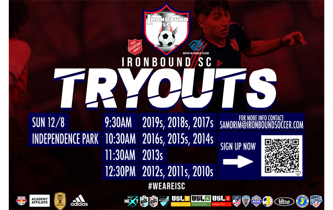 2024 BOYS IRONBOUND SC TRYOUTS